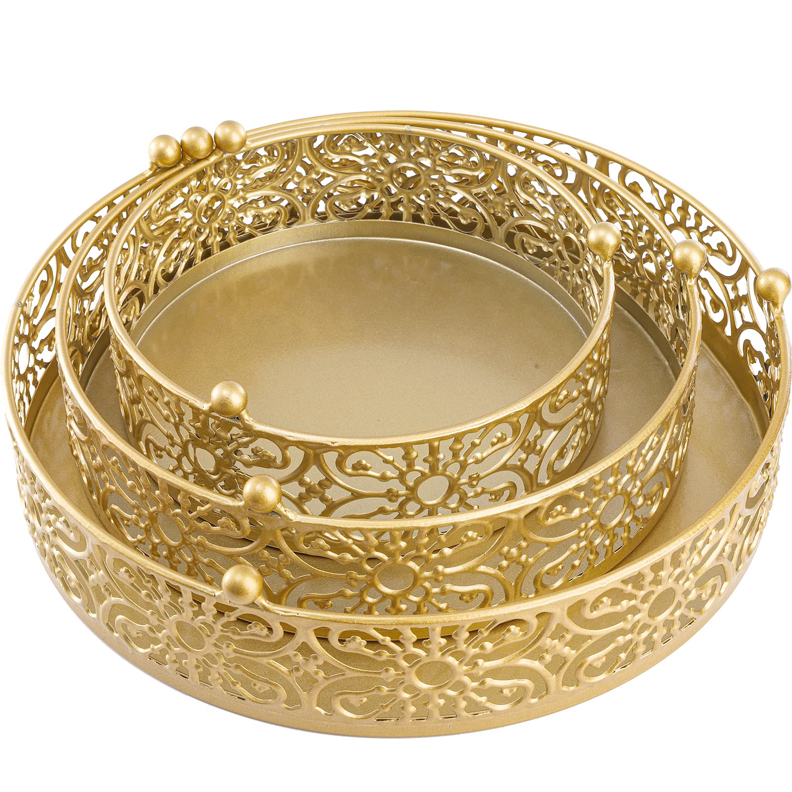 Hedume 12-inch gold cake stand ideal for party cake displays