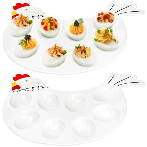 Hedume deviled egg platter with 8-cup capacity for easy serving