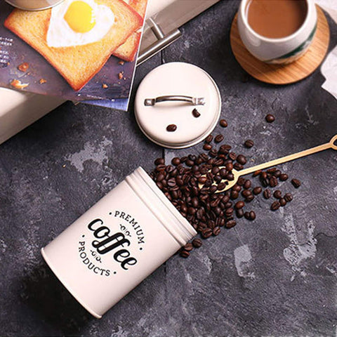 Hedume handpainted trim detail adds vintage style to each canister.