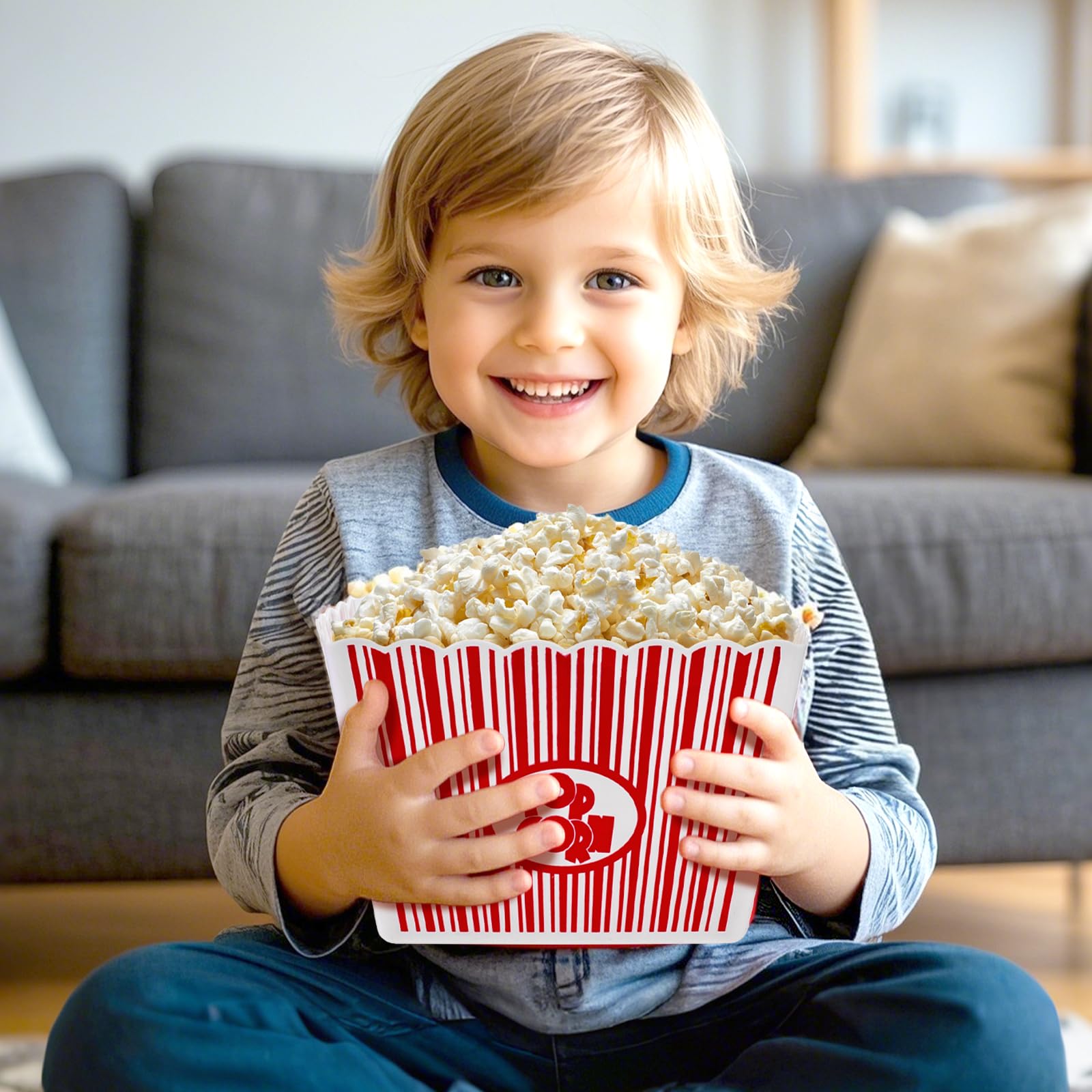 Hedume hand-wash recommended popcorn boxes easy cleaning after family movie