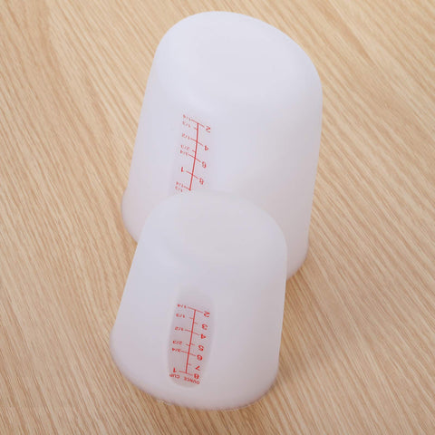 Hedume flexible cups with clear markings for fast measuring