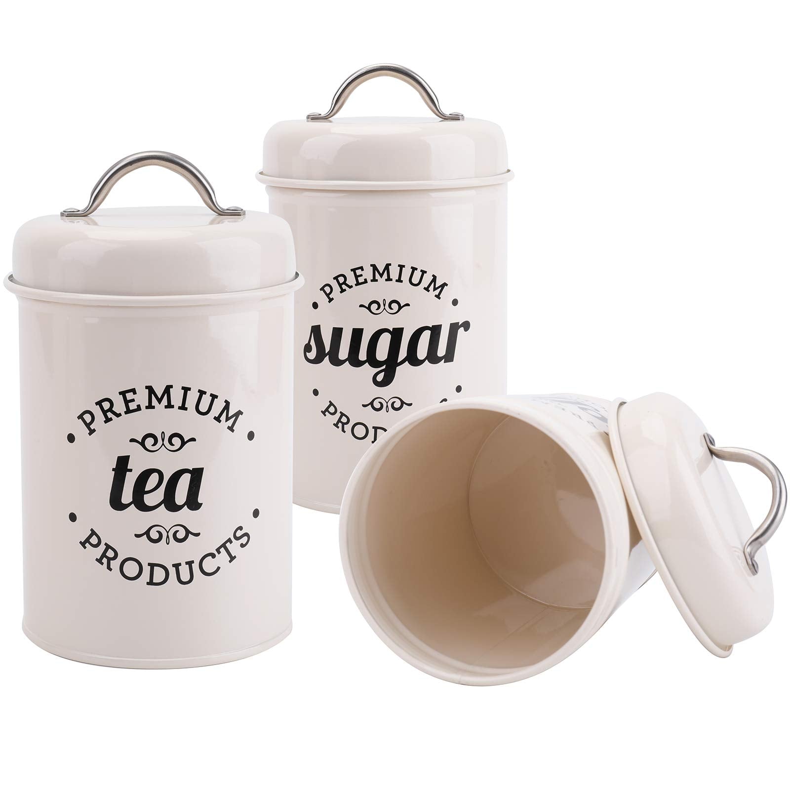 Hedume tea canister with lid preserves aroma for fresh brews.