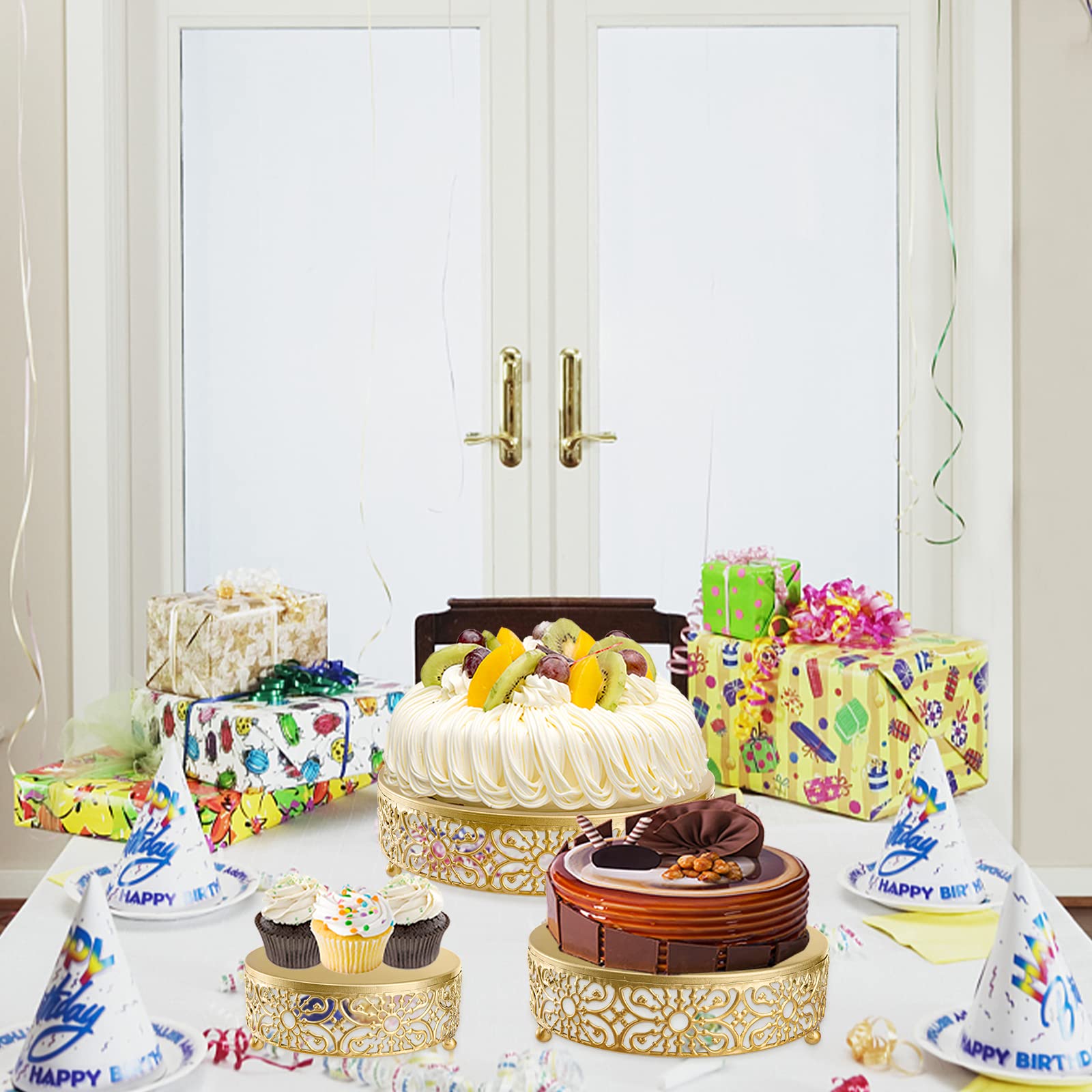 Hedume wedding and party dessert display elevates cake presentation