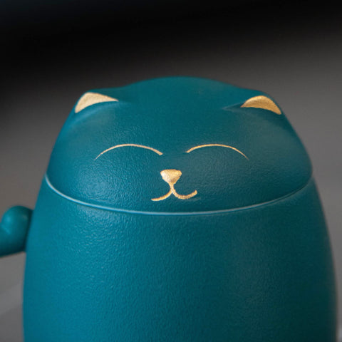 Gift ready HEER cat teacup for cat lovers and friends