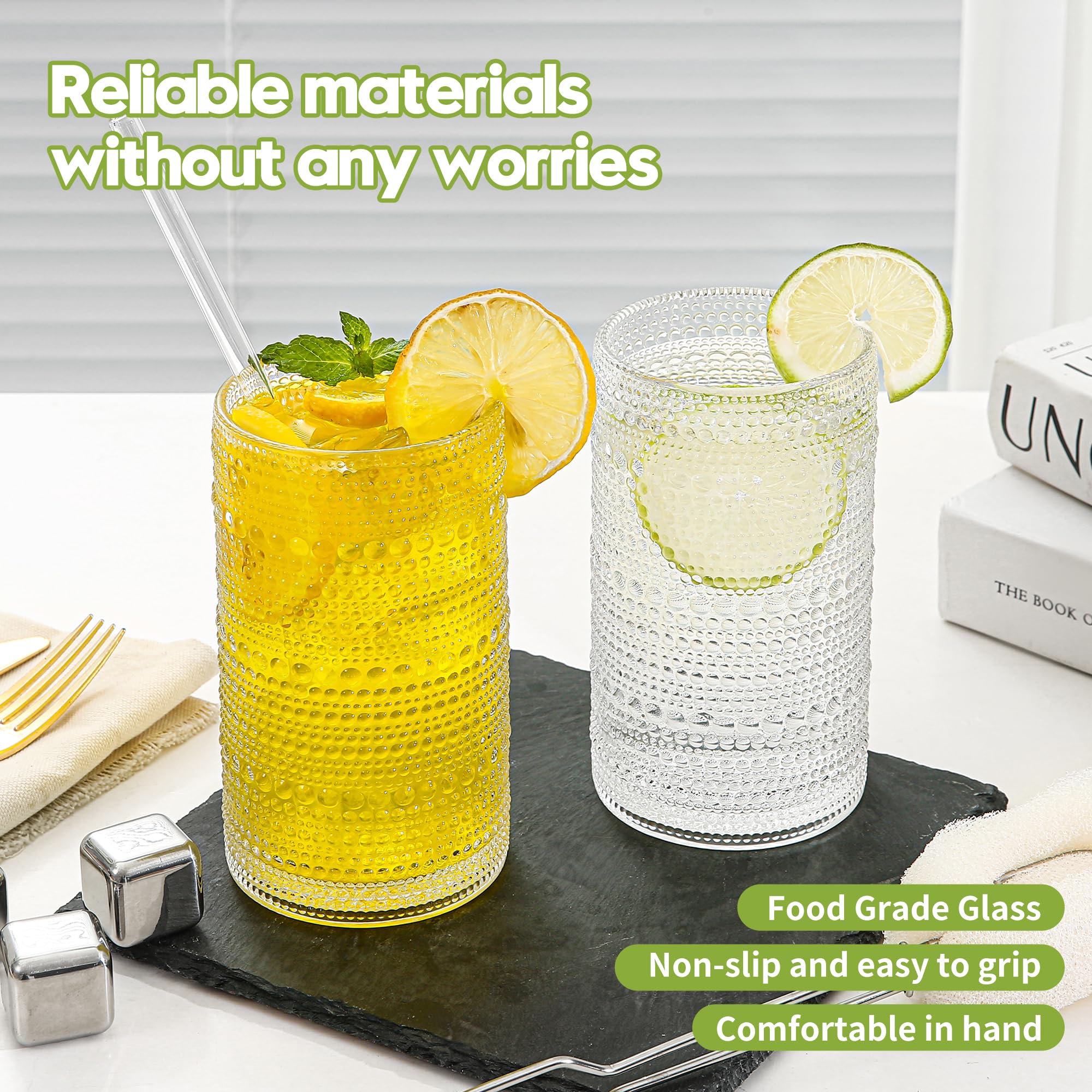 HEFBCOMK straw brush and glass brush for easy cleaning