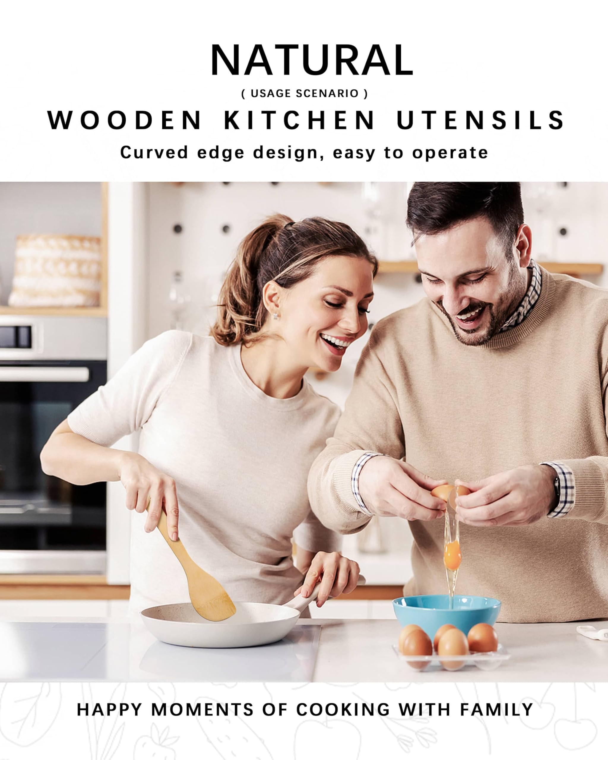 Hefild wooden spatula emphasizes smooth grain for versatile kitchen tasks