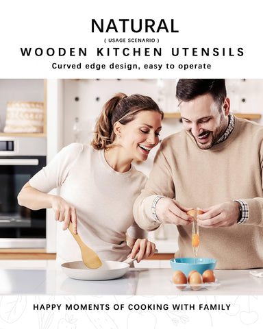 Hefild wooden spatula emphasizes smooth grain for versatile kitchen tasks