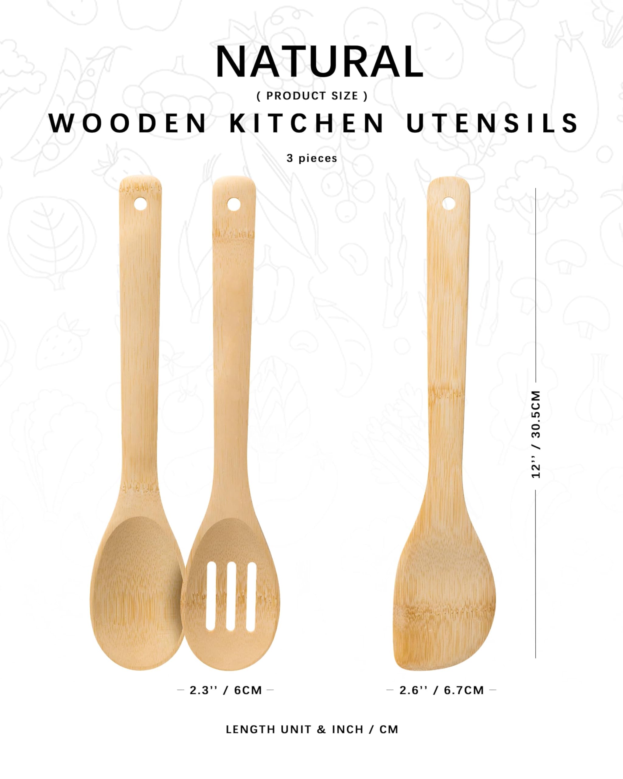 Hefild wooden spoon highlights durable carbonized bamboo for daily use