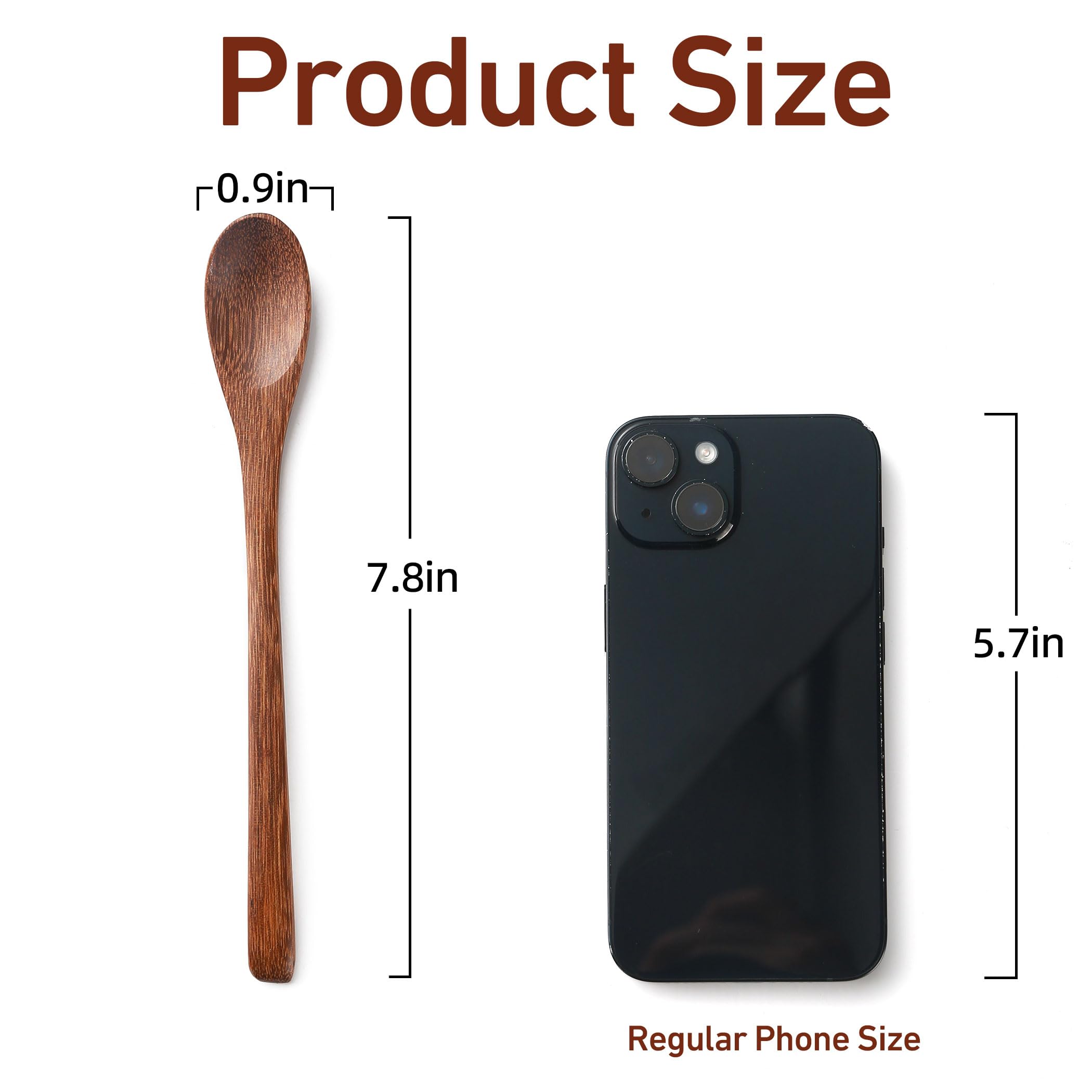 Hefild long-handle coffee spoon for tall mugs and French press