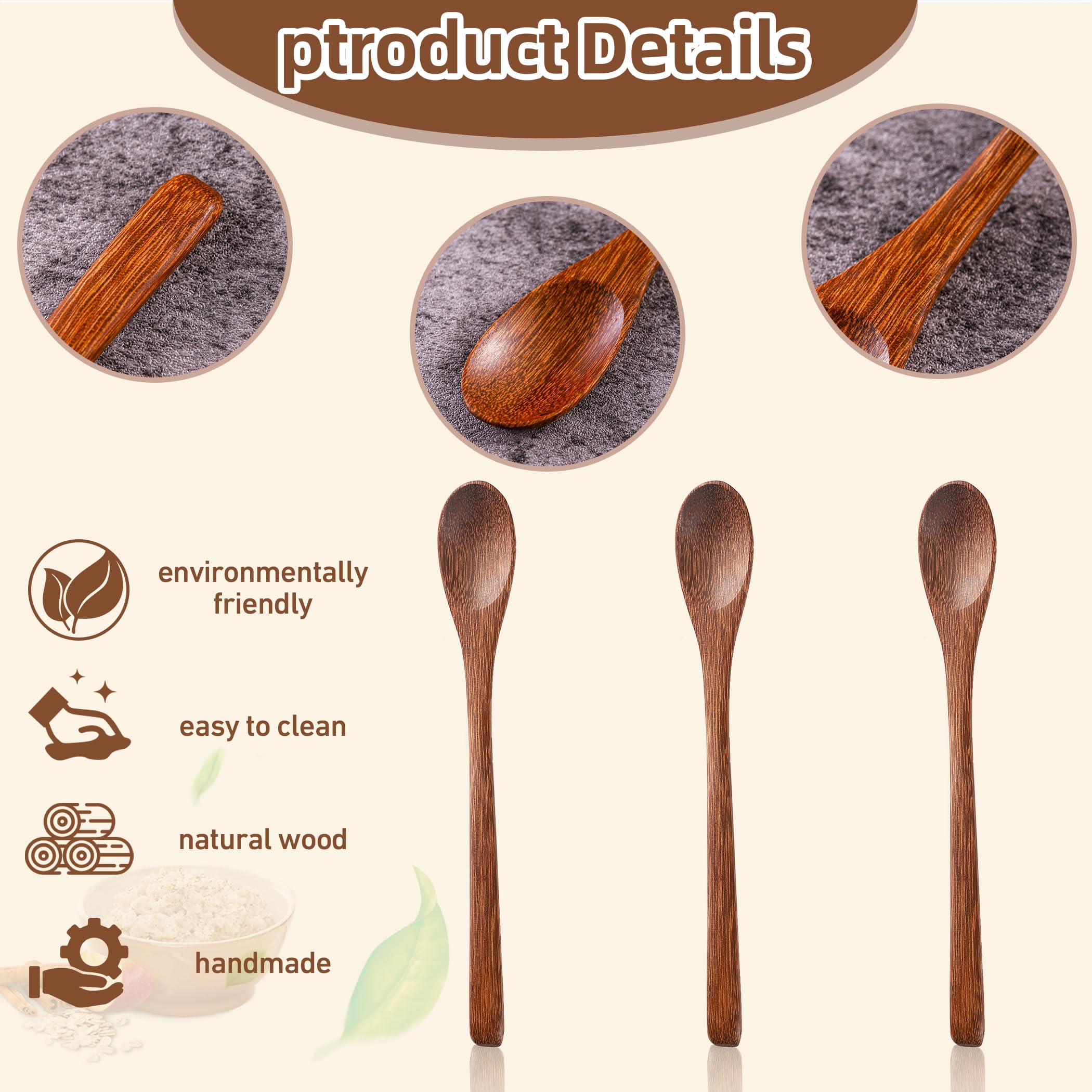 Hefild long spoon for jars, narrow tip gliding into honey pots