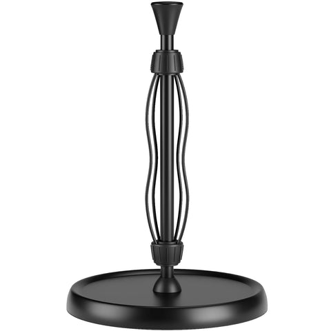 Hegivoc countertop paper towel holder with dual ratchet for one-handed tearing