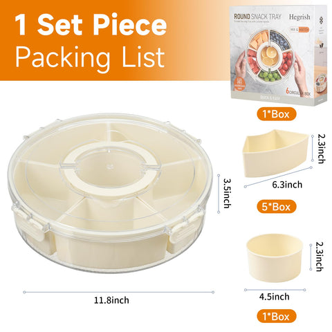 Hegrish portable snack box for fruits keeps snacks fresh and accessible