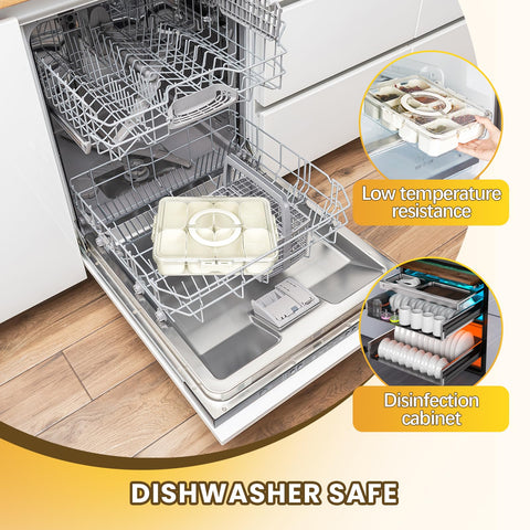 Hegrish Snack Box Container lid-secure design prevents spills during travel