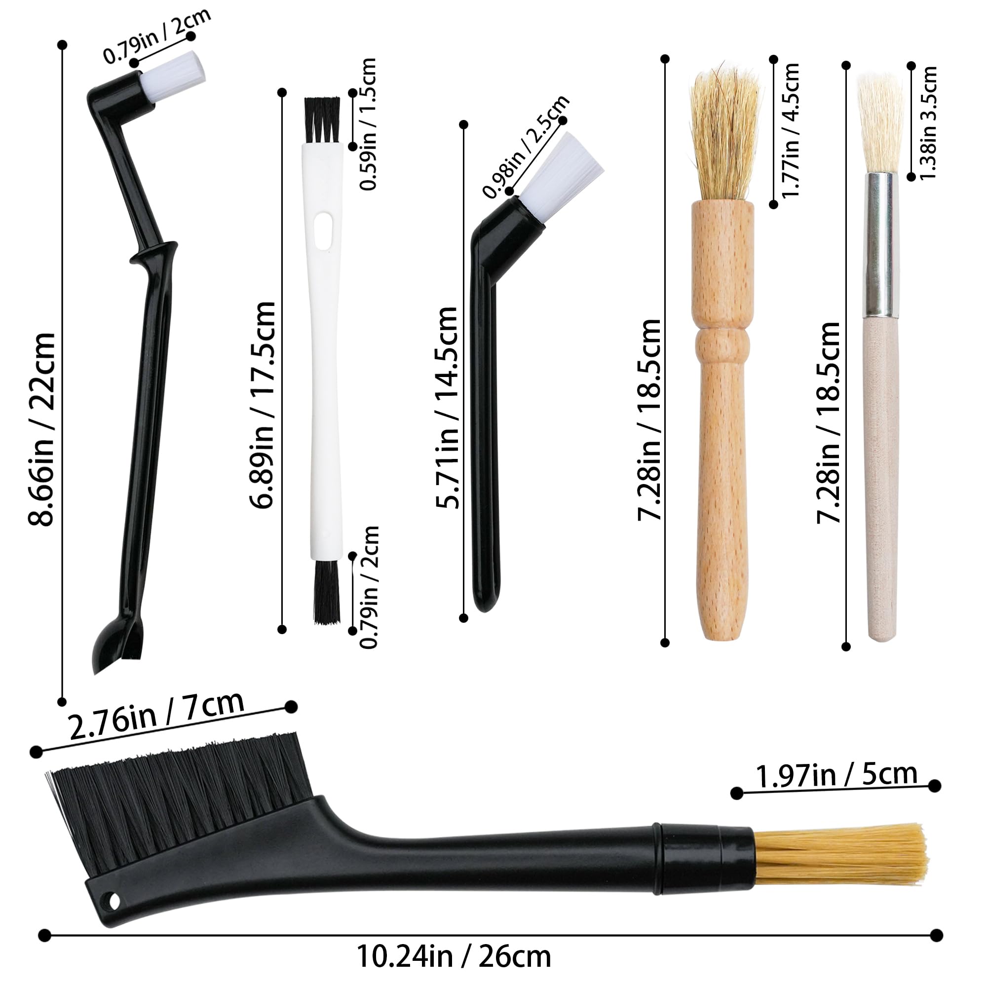 Heideryafei wooden handle large brush for hard to reach areas