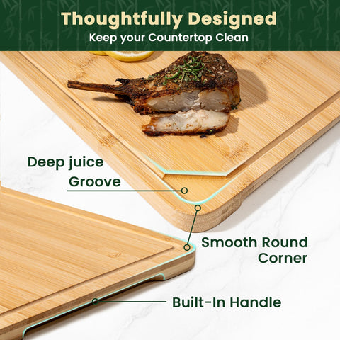Heimlove easy-clean cutting board after use with low water absorption.
