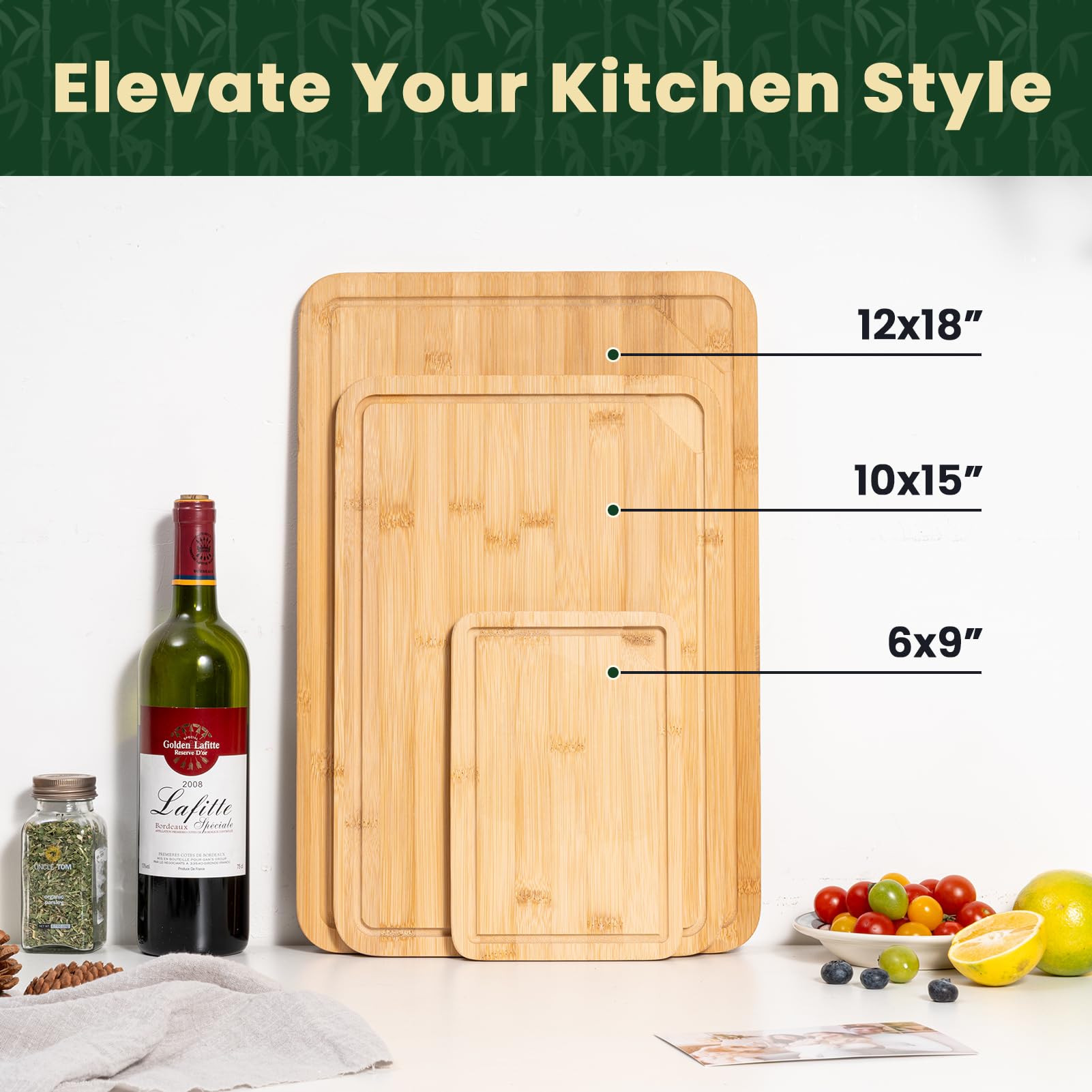 Heimlove small cutting board ideal for slicing lemons and cheese.