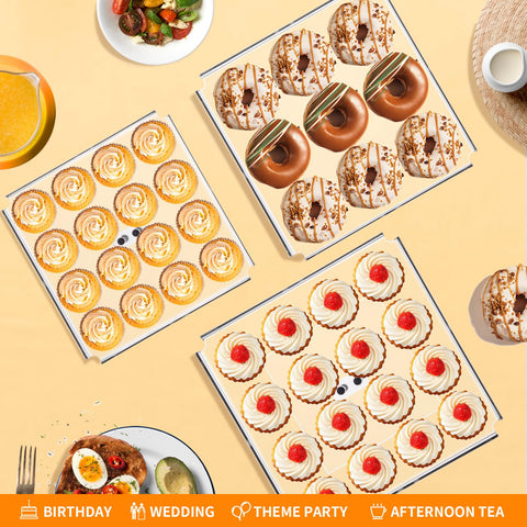 HEKORE clear acrylic dessert display with high capacity ideal for big events
