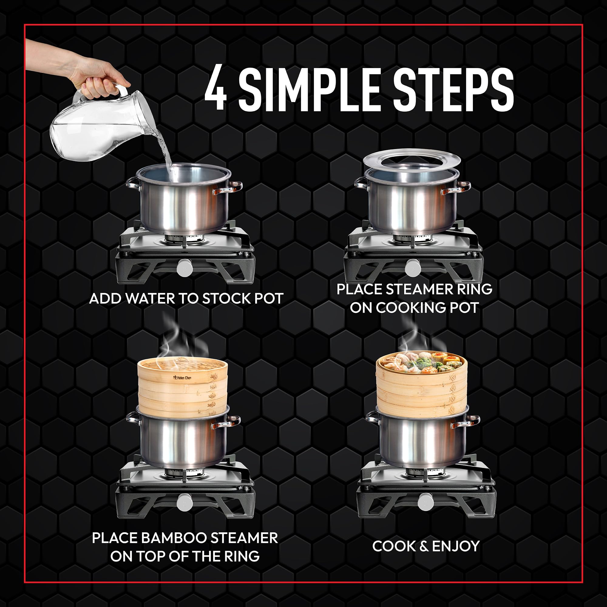 Helen's Asian Kitchen ring is corrosion-resistant and built for durable daily use.