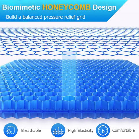 Helishy gel seat cushion breathable honeycomb structure promotes airflow