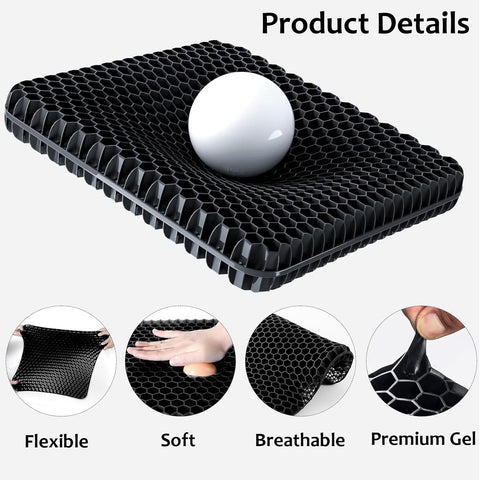 Helishy honeycomb-structure cushion improves airflow to keep you cool.