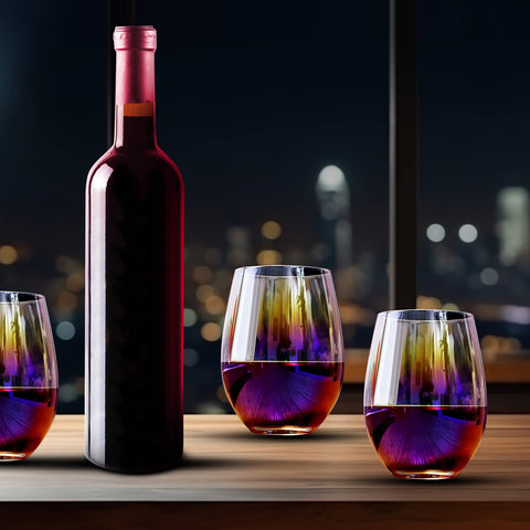 HELLWANG 20oz wine glasses wide bowl design enhances aroma and presentation