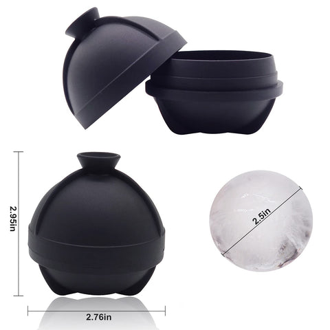 Helpcook 2.5 inch ice ball for slow dilution in drinks.