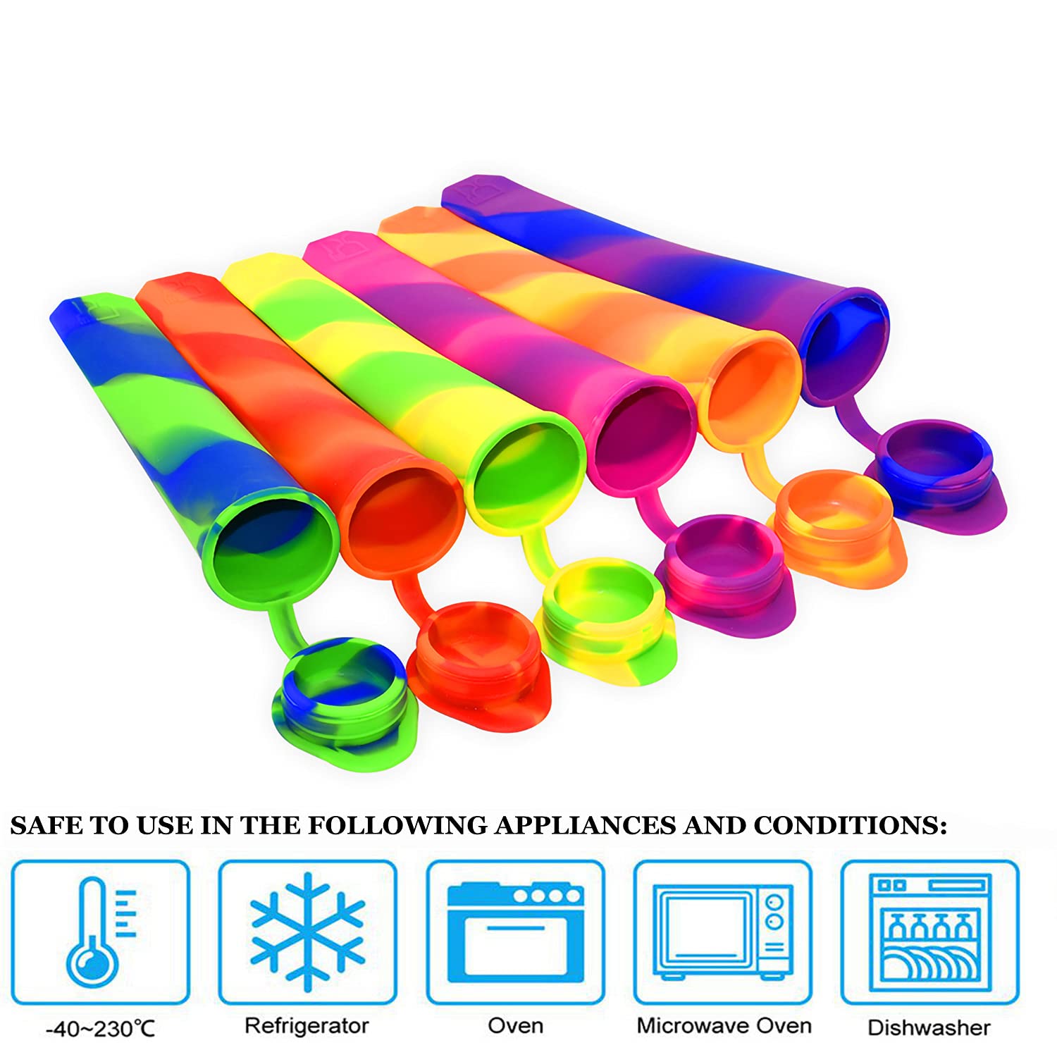 Helpcook dishwasher-safe popsicle molds for quick cleanup