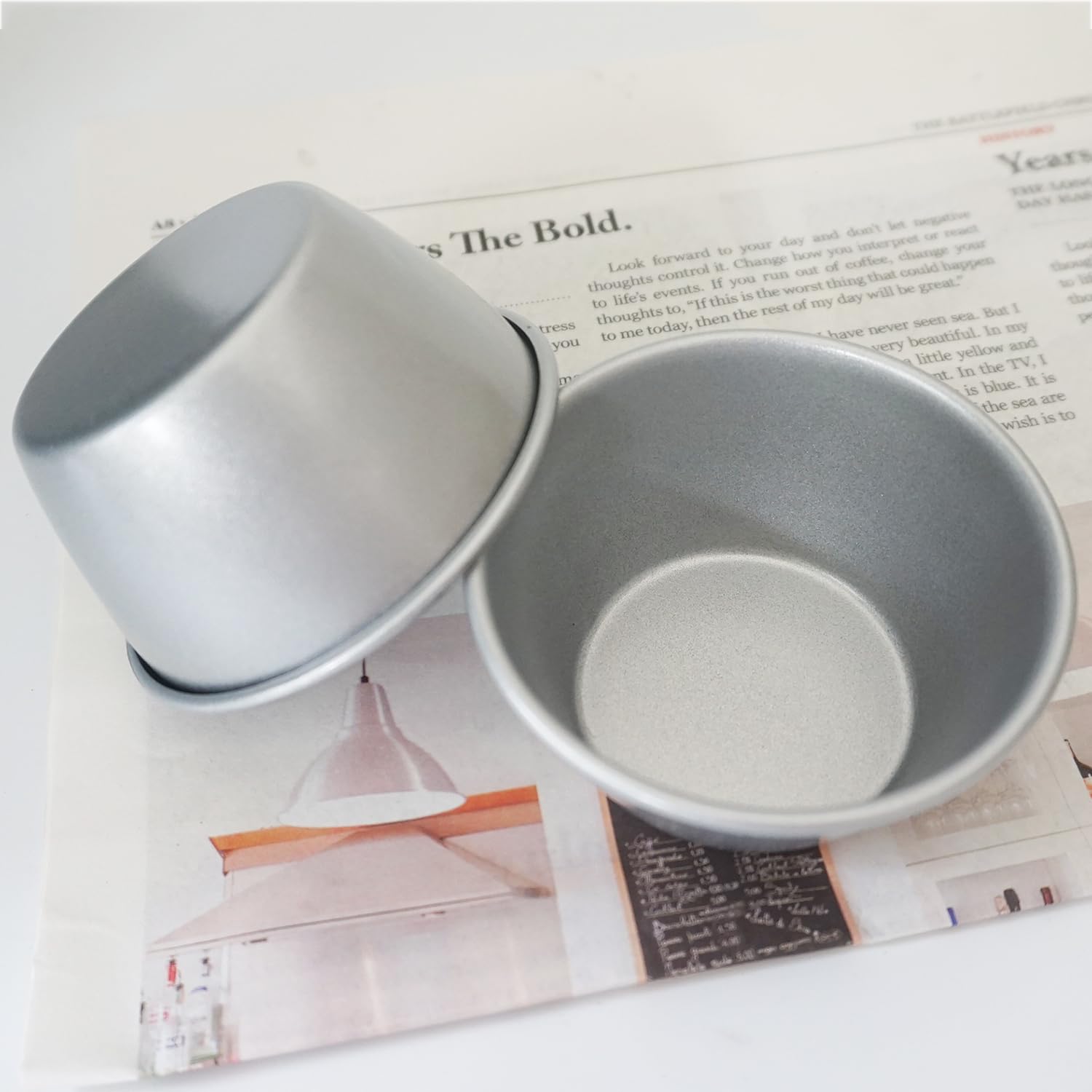 Heluok panna cotta moulds with nonstick surface for clean unmolding