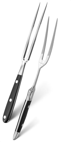 HELVETIOS carving fork 12in straight - precise carving with a stable, secure grip.