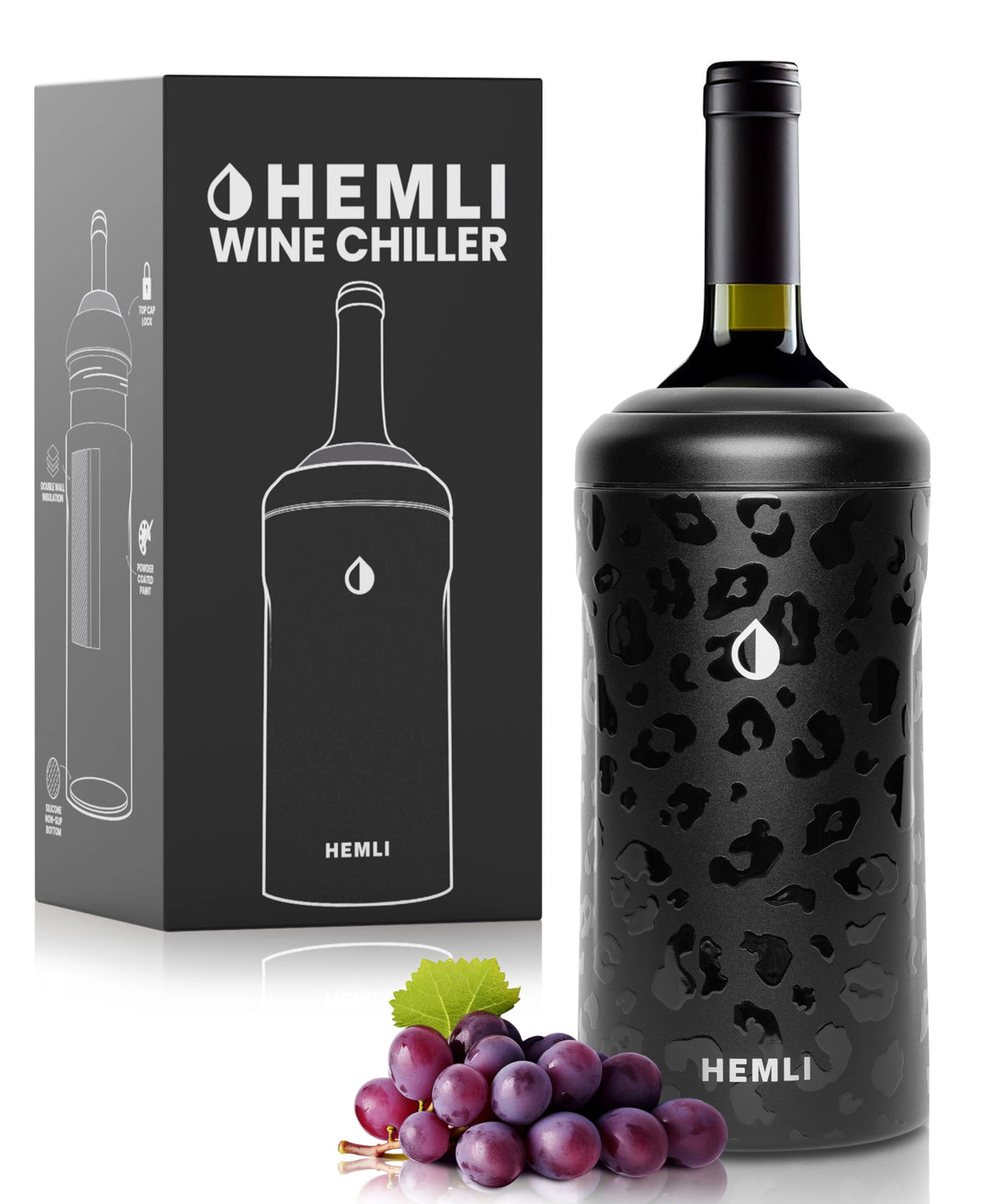 Hemli wine bottle chiller sleeve keeps bottles cool and protected.