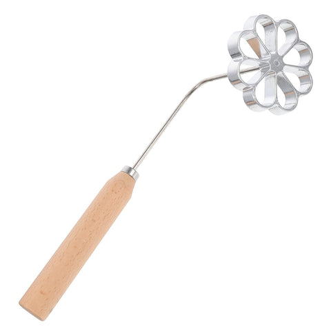 Hemoton Achappam Bunuelos Mold with Handle for safe, comfortable rosette frying