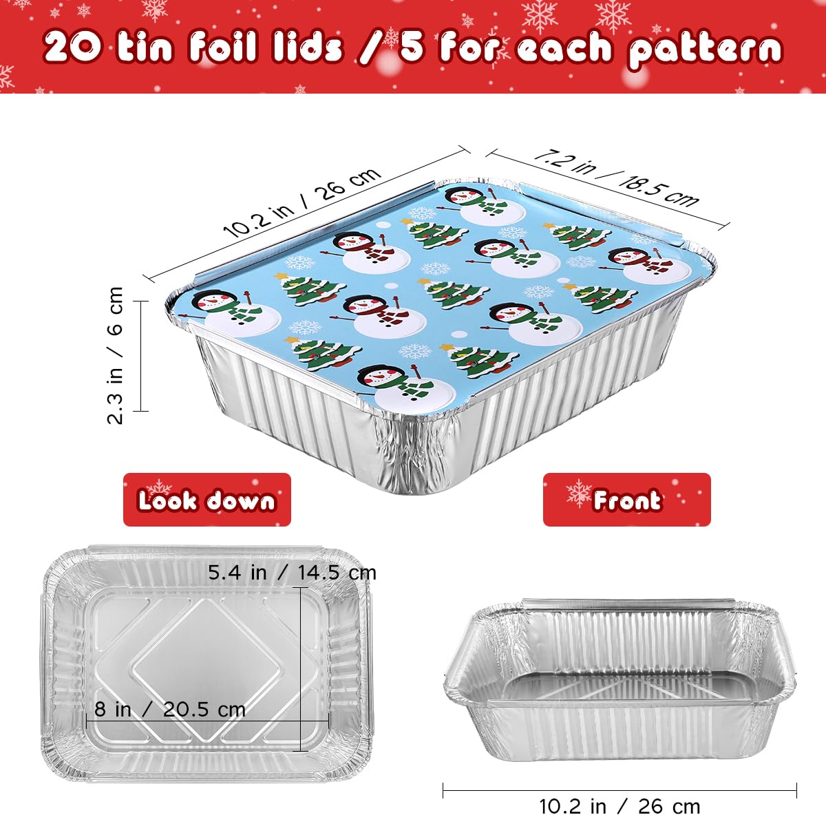 Hemoton disposable aluminum pans with rectangular lids for easy transport