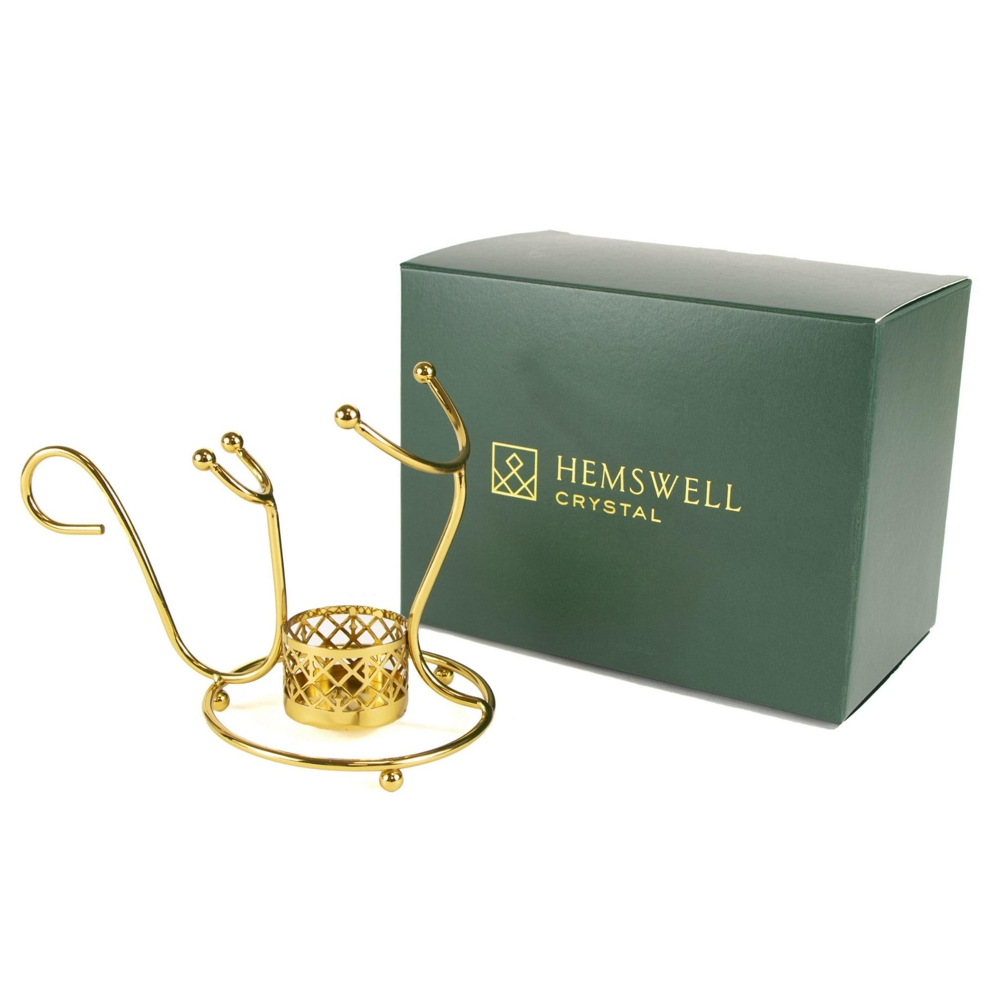 Hemswell Crystal Gold Finish warms ambience while elevating table decor during occasions.