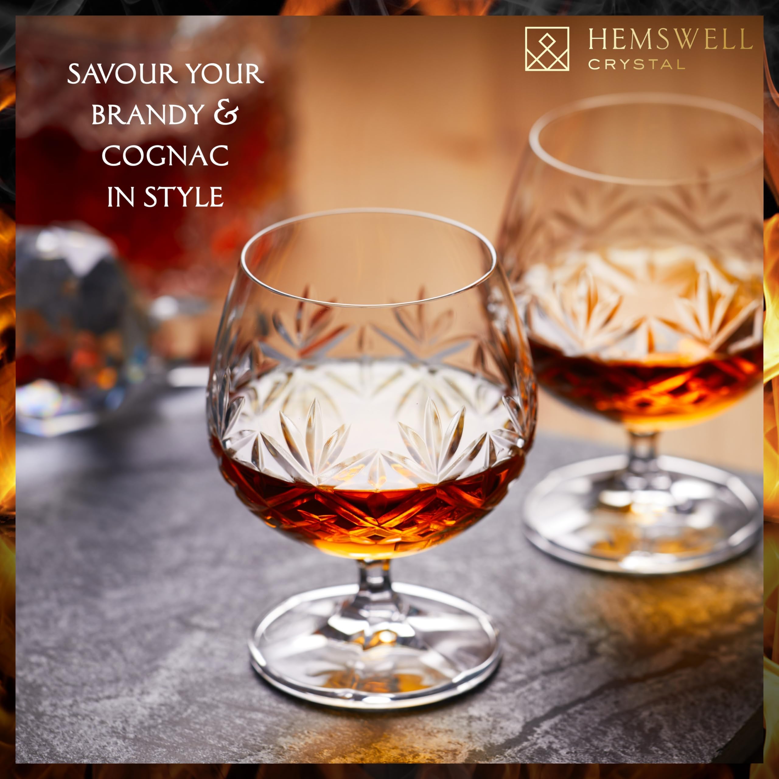 Hemswell Crystal made in Slovakia reflects craftsmanship.