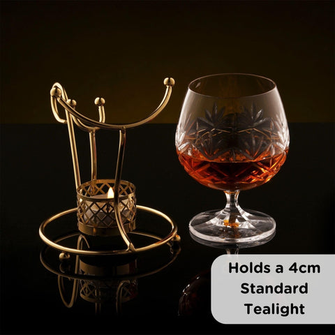 Hemswell Crystal Tea Light Holder image showcases safe, steady heat for cozy evenings.