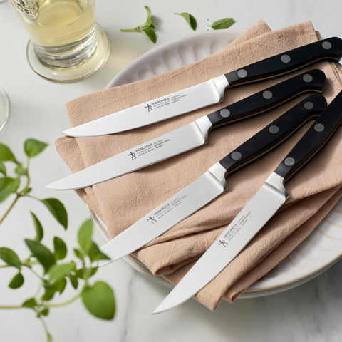 Henckels Classic fully forged construction provides balanced cutting.