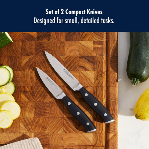 HENCKELS Forged Accent 3-inch paring knife for quick peeling and trimming.