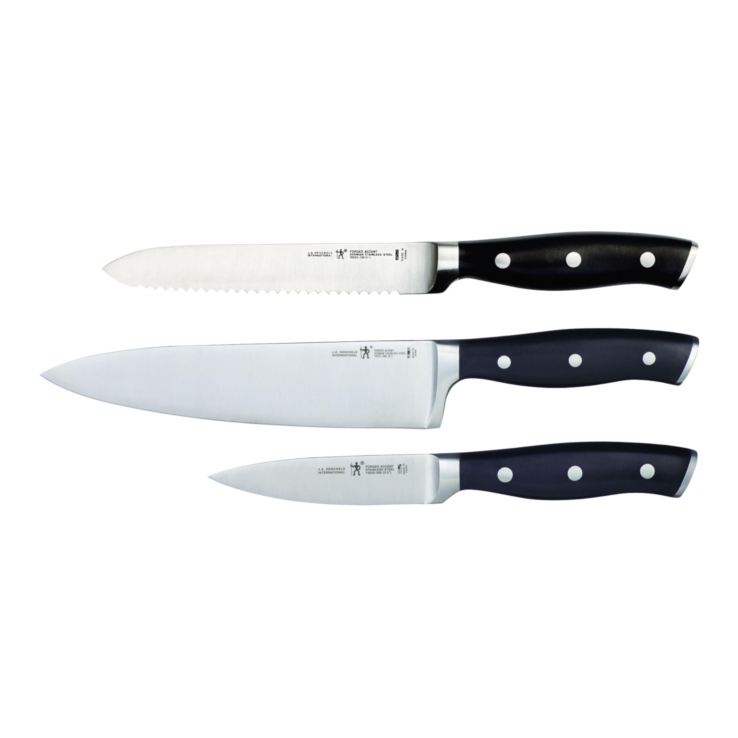 HENCKELS Forged Accent blade close-up for precise cutting