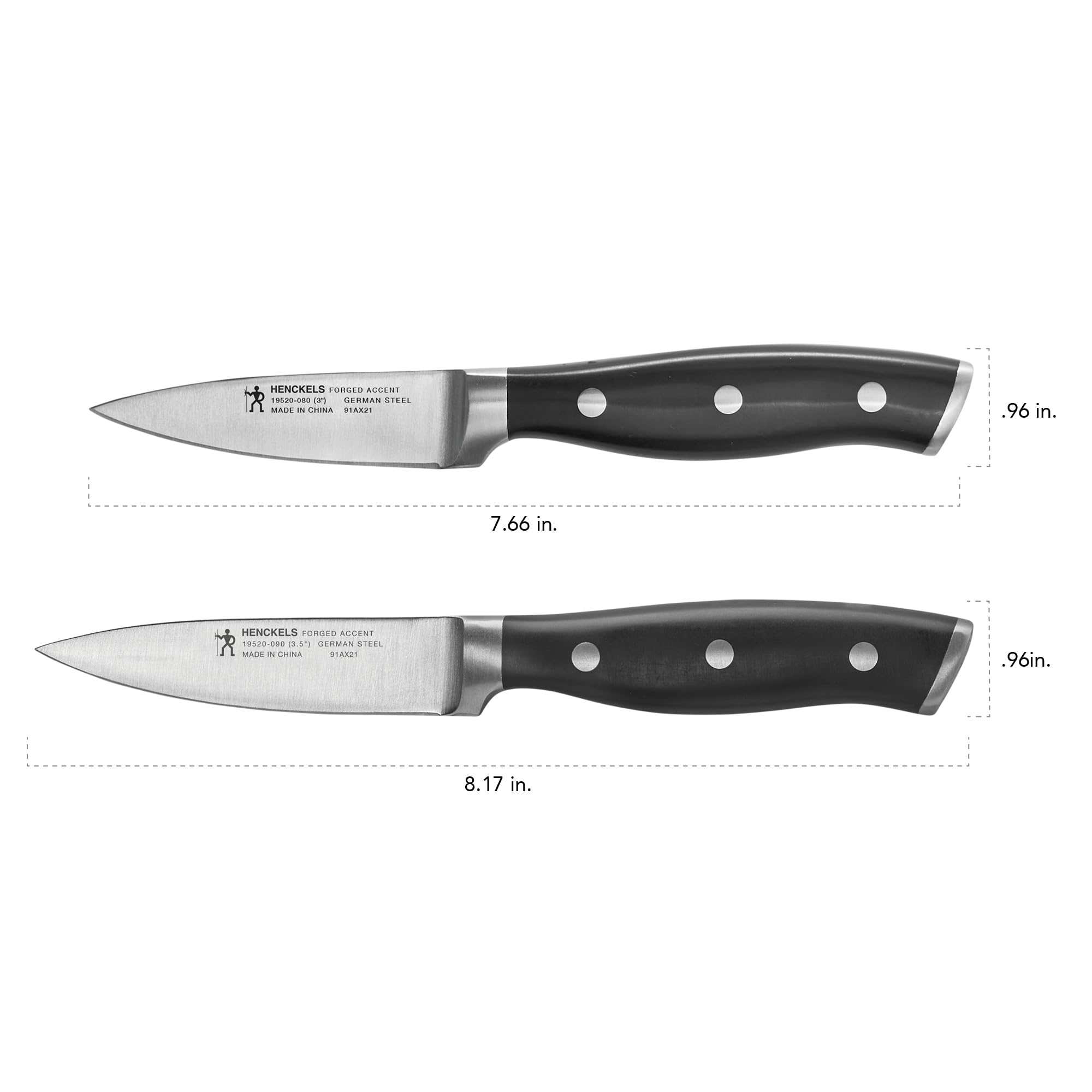 HENCKELS Forged Accent 4-inch paring knife for detail work on small produce.