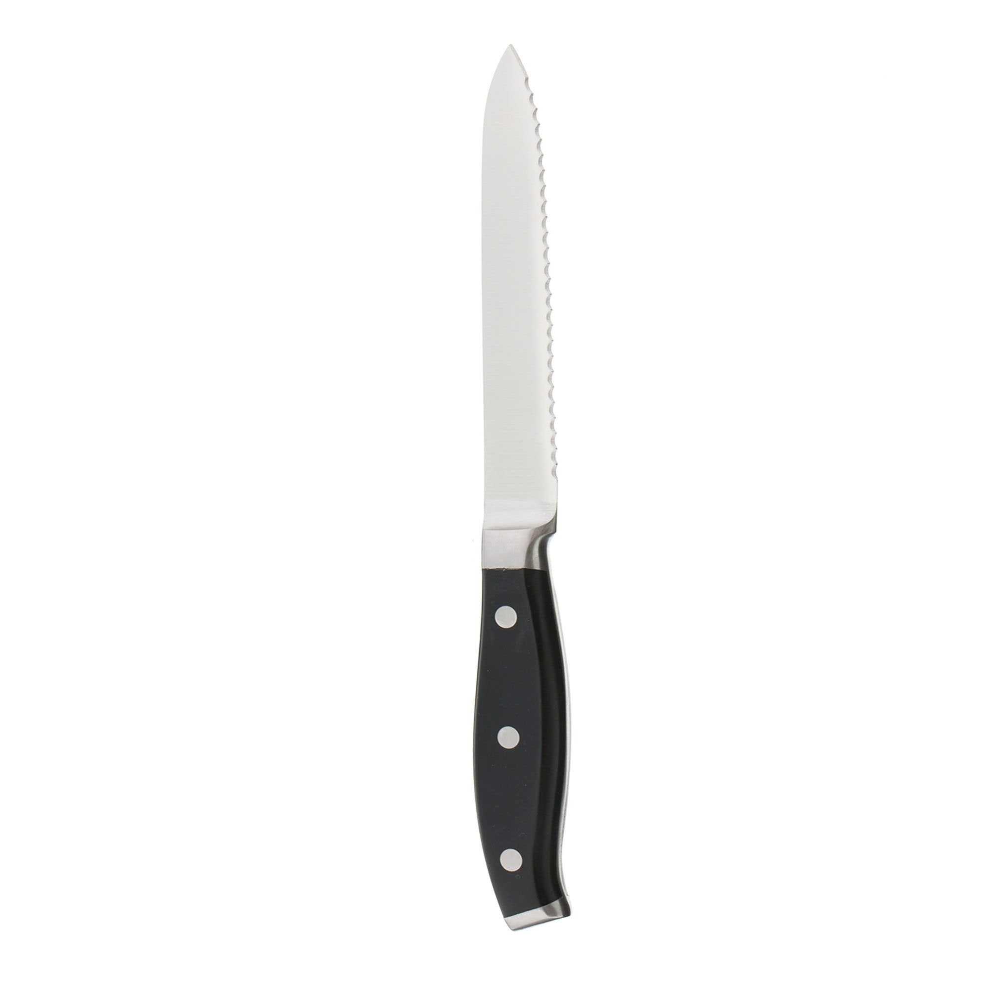 HENCKELS Forged Premio 5in serrated knife handle curve for comfortable grip