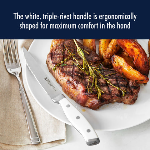 Henckels International blades resist rust and stay easy to clean.