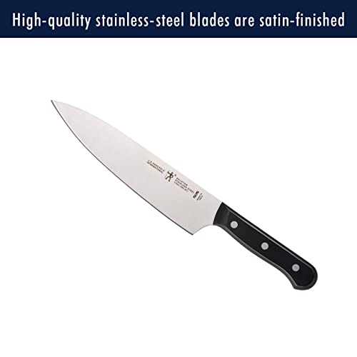 HENCKELS Solution 5-inch serrated utility knife for crusts and fruit.