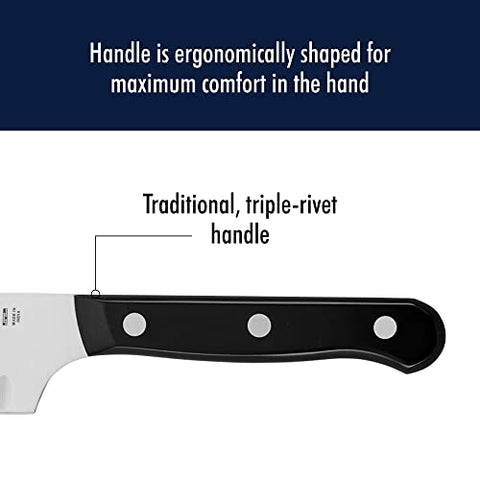 HENCKELS ergonomic triple-rivet handle for comfortable grip