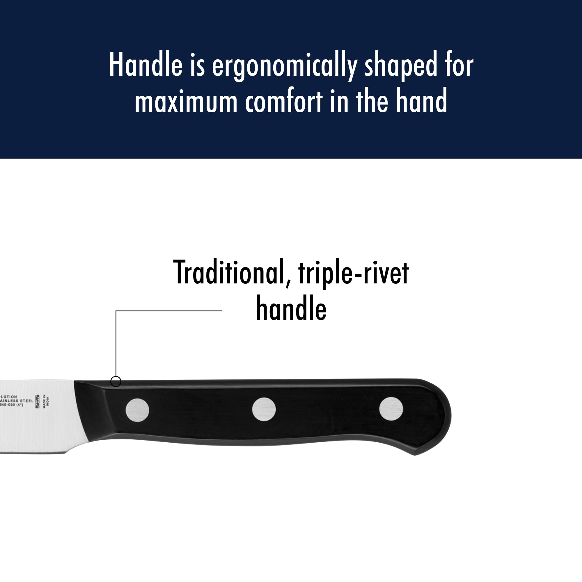 Henckels daily-use knife simplifies meal prep with balanced, lightweight feel.