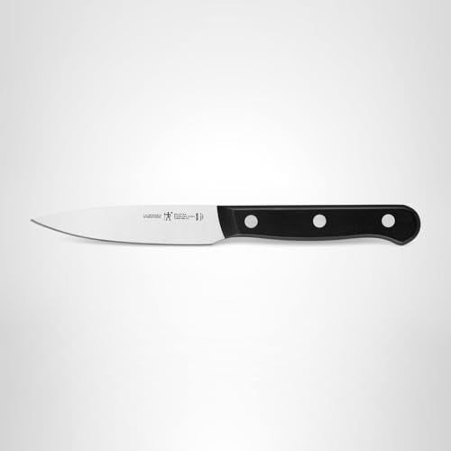 Henckels durable blade stays sharp longer with minimal maintenance.