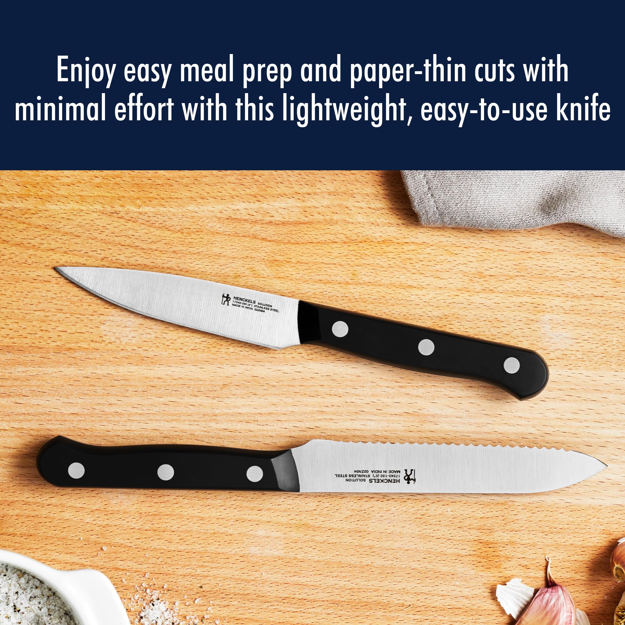 HENCKELS chef knife ideal for chopping and slicing ingredients