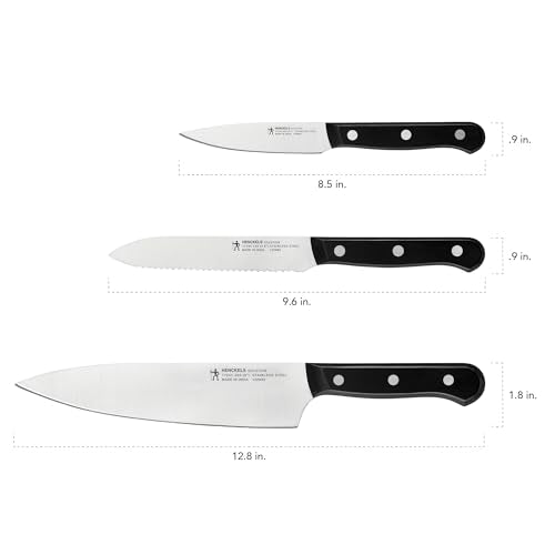 HENCKELS knife handle ergonomic design for comfortable cutting