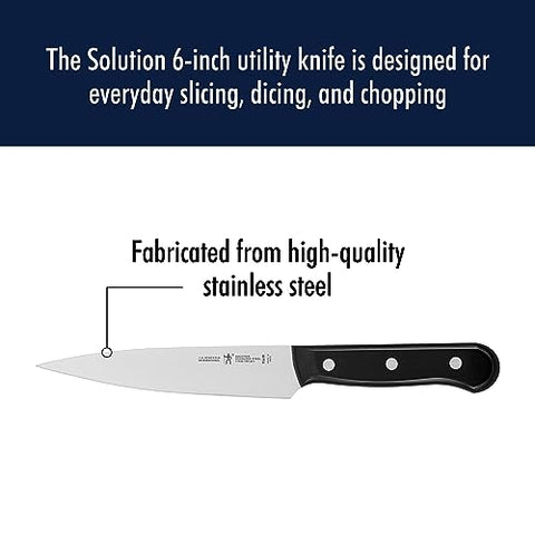 HENCKELS tomato knife slicing tomato with clean, even edges