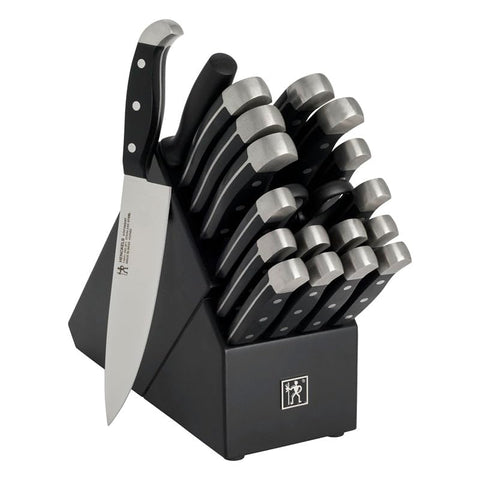 Henckels Statement 20-pc knife block set black for precise slicing and long-lasting sharpness