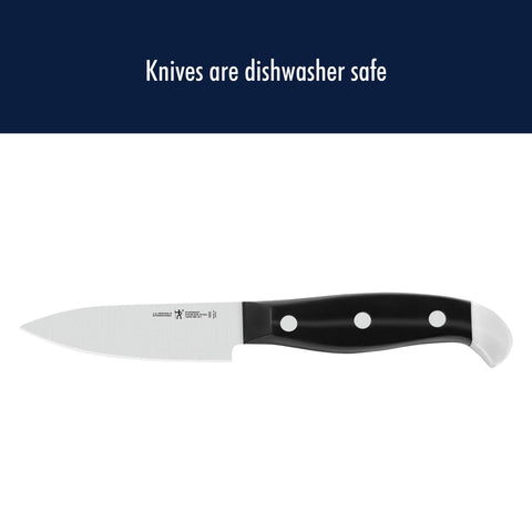 Henckels Statement paring knife on display with endcap design aesthetic.